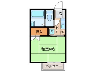 ハイツ大峰の物件間取画像